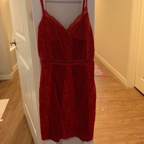 PrettyLittleThing Dresses & Skirts - spaghetti strap red dress